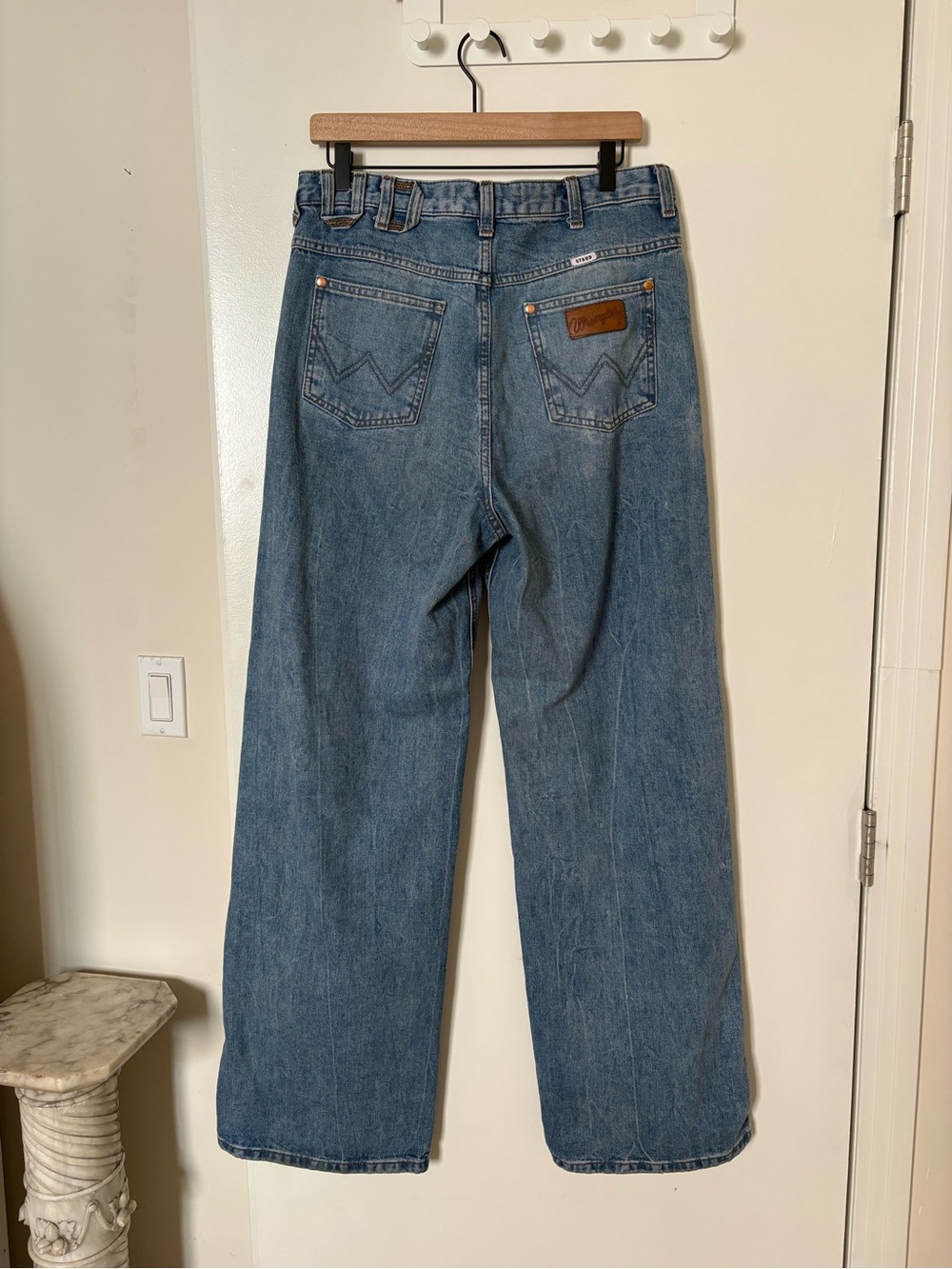 STAUD + Wrangler high rise wide leg jeans